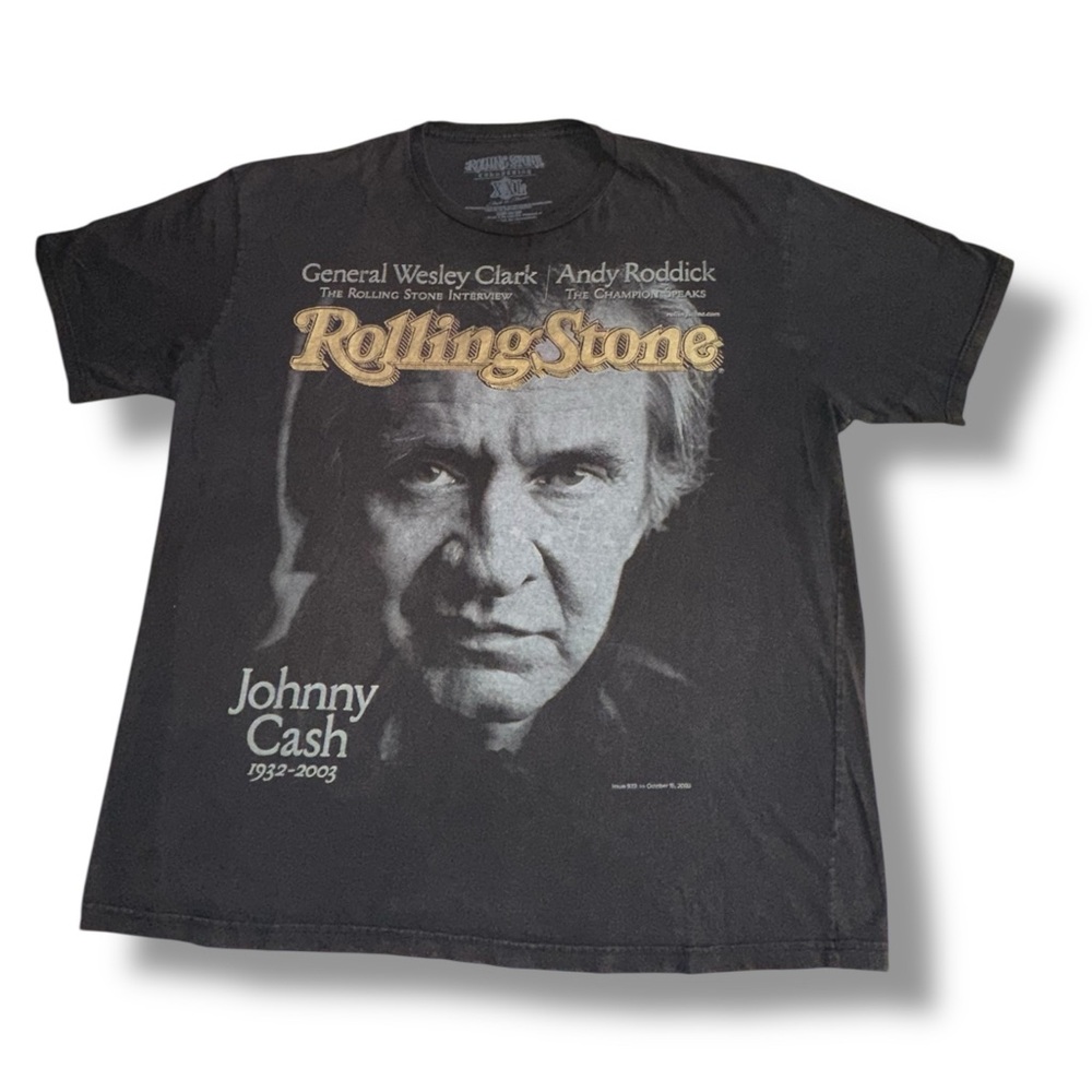 Men’s Rolling Stone Collection 2003 Johnny Cash Memorial T-Shirt